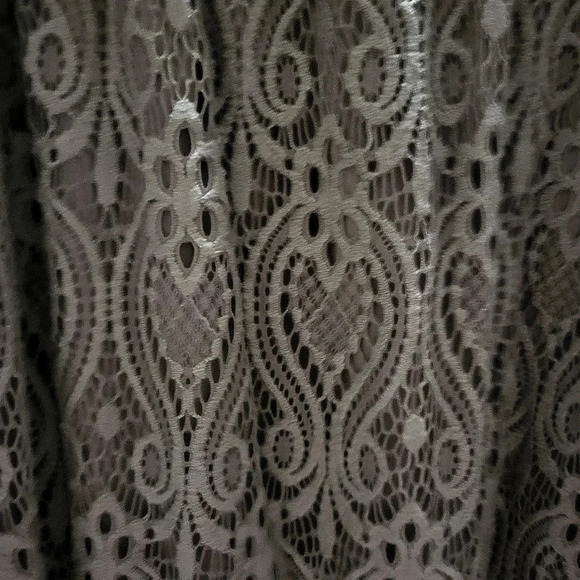 Brittany Black, Taupe Lace Top, XL, EUC - Picture 2 of 6